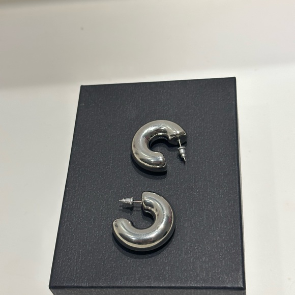 Stainless Silver Hoops - Picture 6 of 8